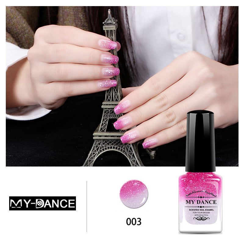 Temperature change color, toxic nail polish - Easy to peel and quick-drying, organic water-based nail polish
