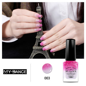 Temperature change color, toxic nail polish - Easy to peel and quick-drying, organic water-based nail polish