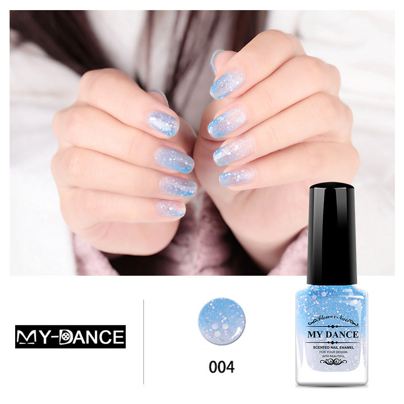 Temperature change color, toxic nail polish - Easy to peel and quick-drying, organic water-based nail polish