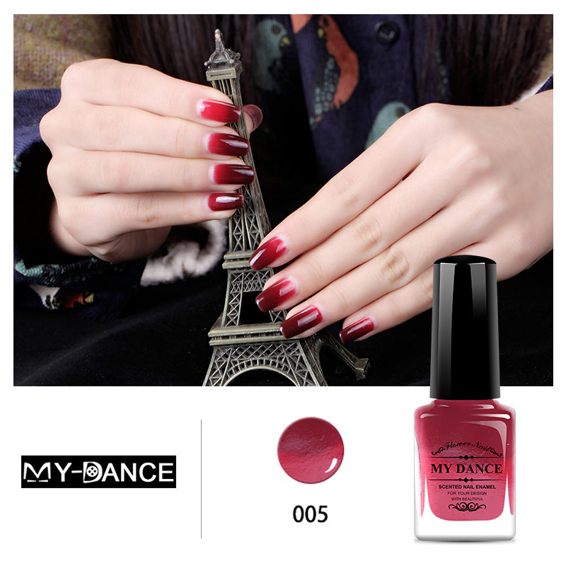 Temperature change color, toxic nail polish - Easy to peel and quick-drying, organic water-based nail polish