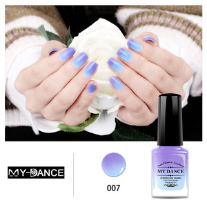 Temperature change color, toxic nail polish - Easy to peel and quick-drying, organic water-based nail polish