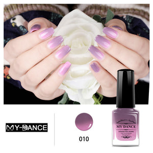 Temperature change color, toxic nail polish - Easy to peel and quick-drying, organic water-based nail polish