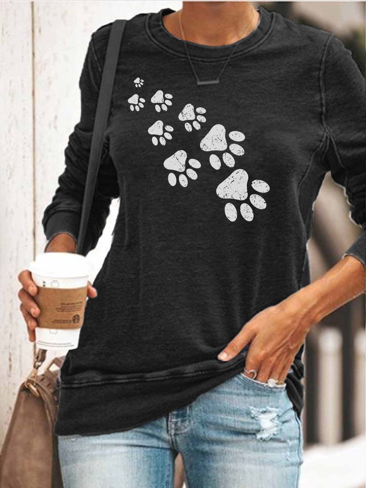 Patas acogedoras impresas en la parte superior