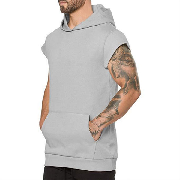 Lose Kapuze Kurzarm Pullover T-Shirt für Herren