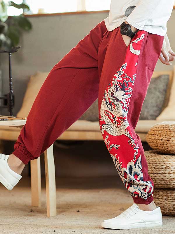 Pantalones casuales de algodón para hombre