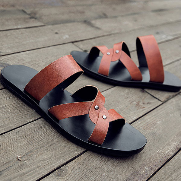 Romos odinės šlepetės vyrams