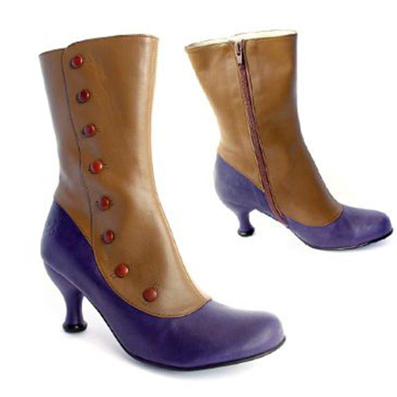 Winter Chelsea Stiefel PU Stiefel Schuhe mit mittleren Absätzen Runder Kopf Tägliche Schuhe