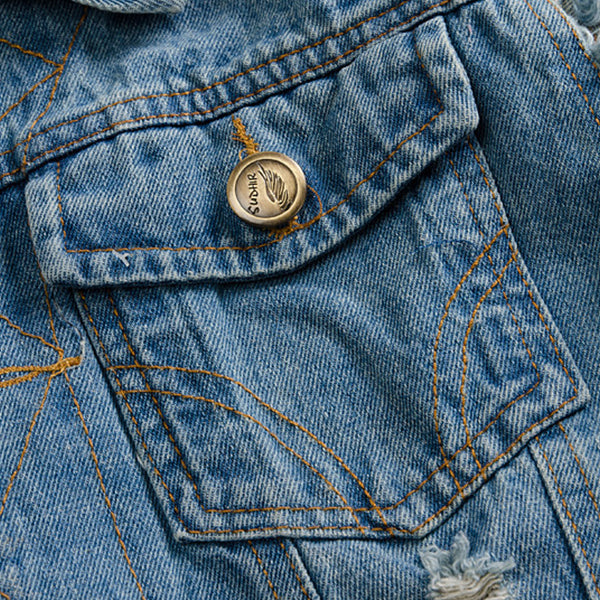 Chaleco vaquero delgado para hombres Chaleco ligero para hombres