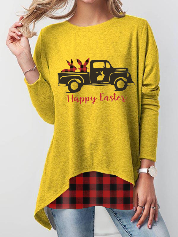 „Happy Easter Bunny“ senų sunkvežimių marškinėliai