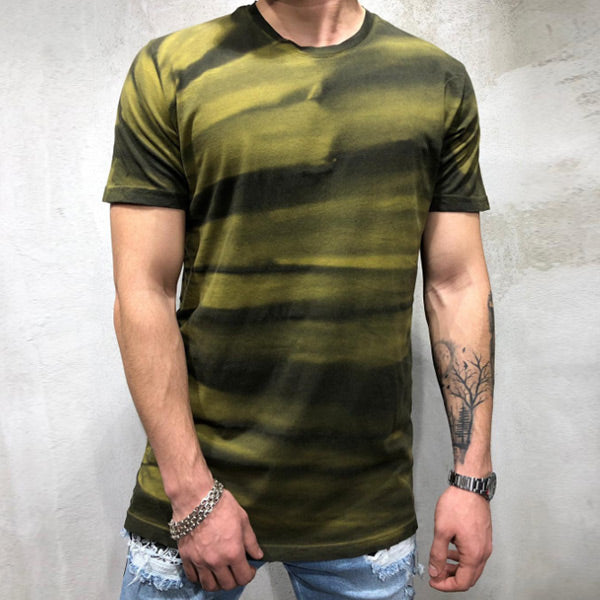 Camiseta impresa en 3D transpirable y de secado rápido para hombres