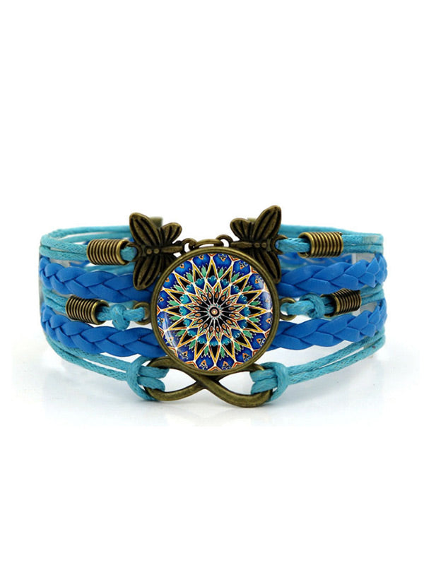 Pulsera tejida Bohemian Time Gem para mujer
