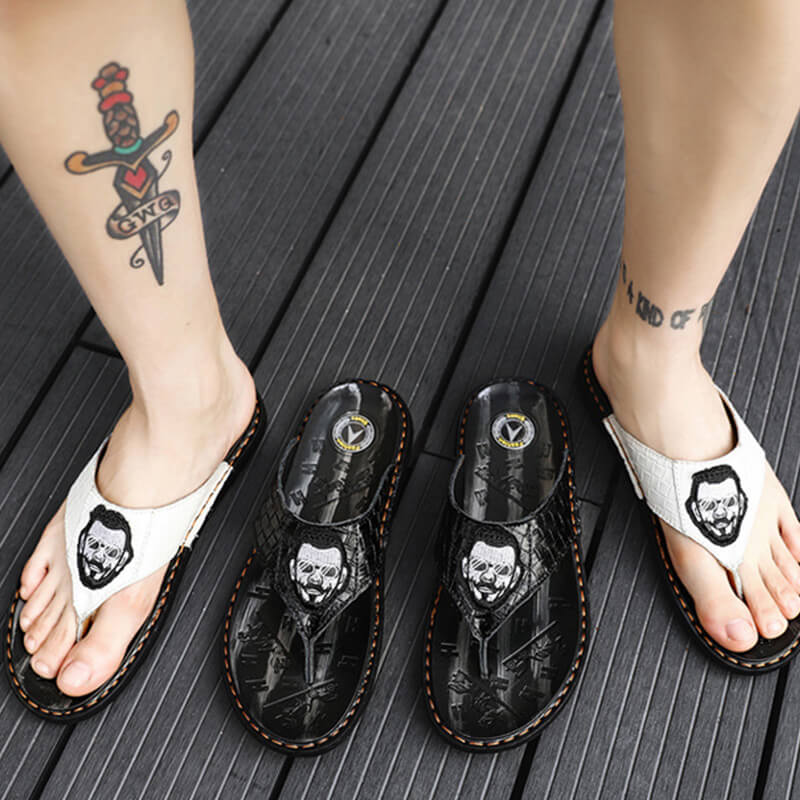 Zapatillas romanas cómodas de verano para hombre