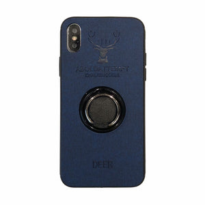 Luxury Deer Fabric Phone Case with silicone protection for iPhone 6 6S 7 8 Plus X XS XR XS MAX
