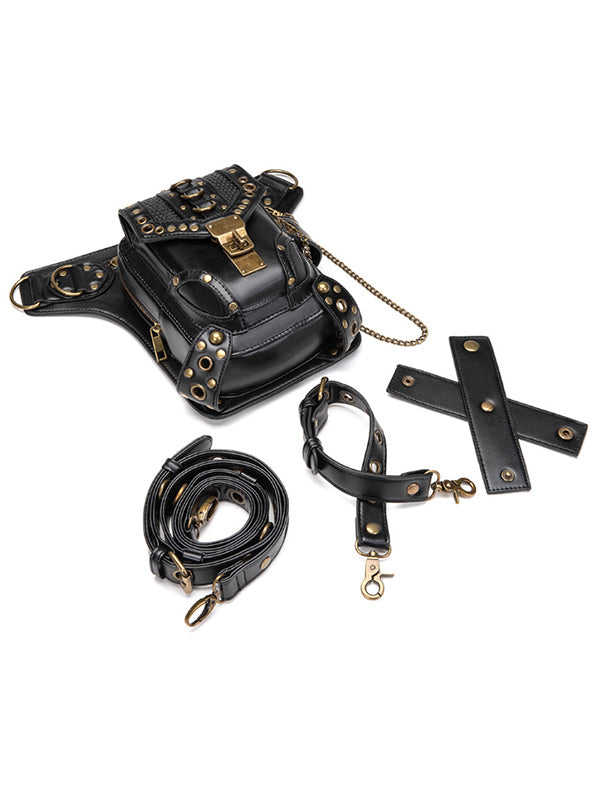 Riñonera multifuncional para mujer con punk retro