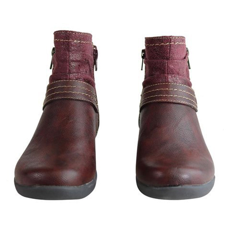 Calzado casual retro salvaje redondo para mujer