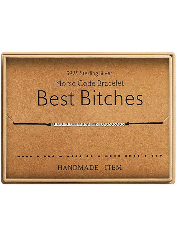 Morsecode Alphanumerisches Paar Armband