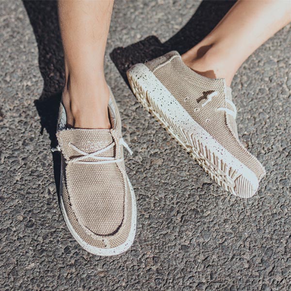 Atmungsaktive Freizeitschuhe aus Leinen für Herren