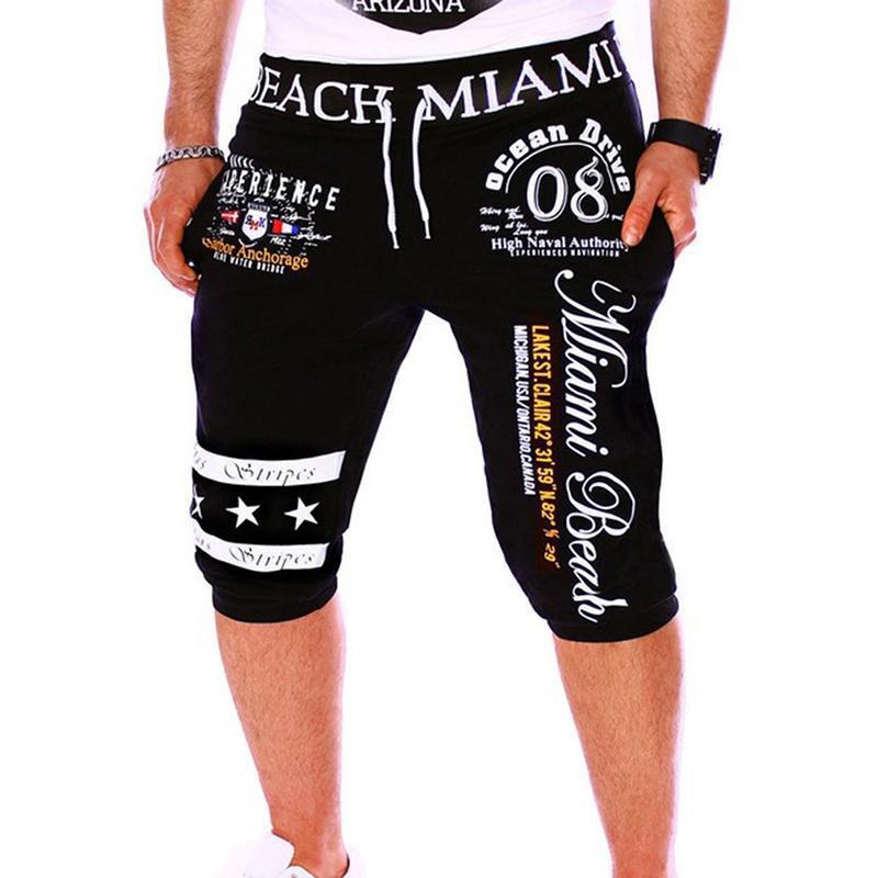 Pantalones cortos deportivos de diseño de impresión digital de moda