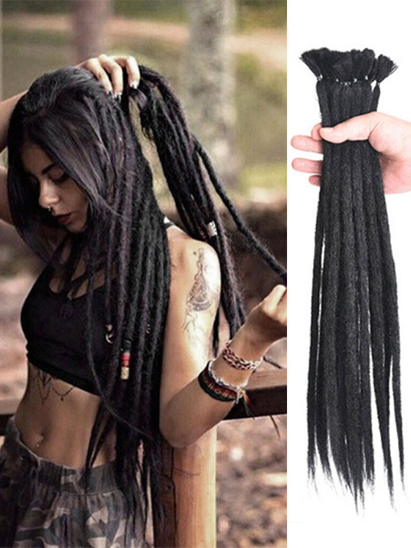 Peluca trenzada sucia hecha a mano - una pieza