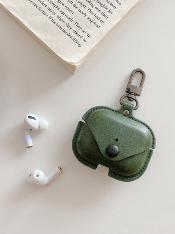 Planos monocromos de cuero suave de la caja de auriculares de 1/2/3 generación