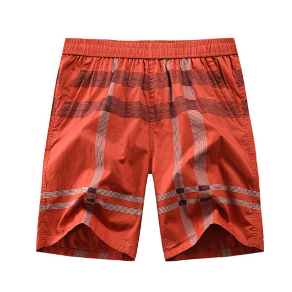 Shorts casuales con cintura comprobada para hombres.