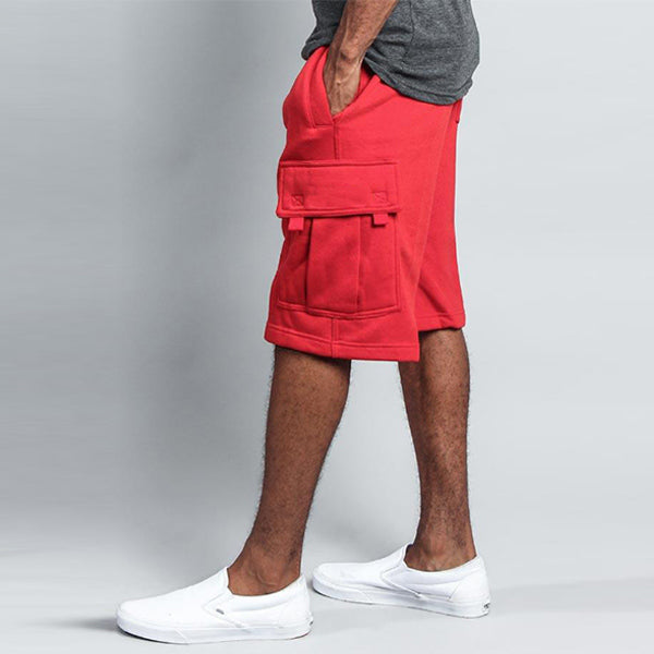 Lässige, lose, gerade Werkzeugshorts für Herren mit mehreren Taschen