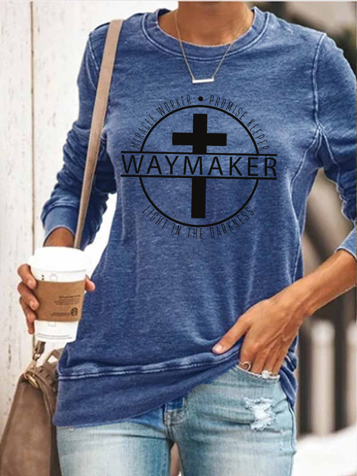 Way Maker Miracle Worker Promise Keeper Licht in der Dunkelheit Cross Cosy Top
