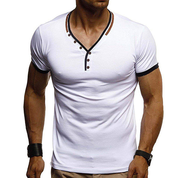 Camiseta cómoda con fondo estrecho para hombre.