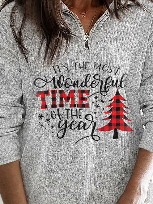 Frauen Es ist die schönste Zeit des Jahres Weihnachten Sweatshirt
