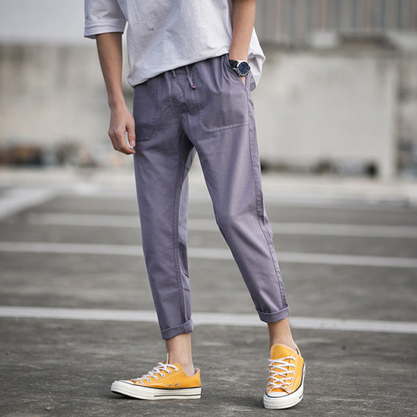 Pantalones casuales de lino para hombre