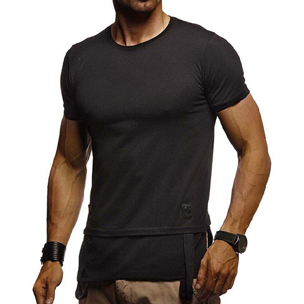 Camiseta cómoda de un color para hombre
