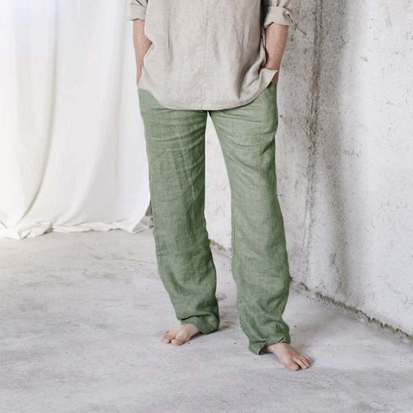 Pantalones de cáñamo duro para hombre