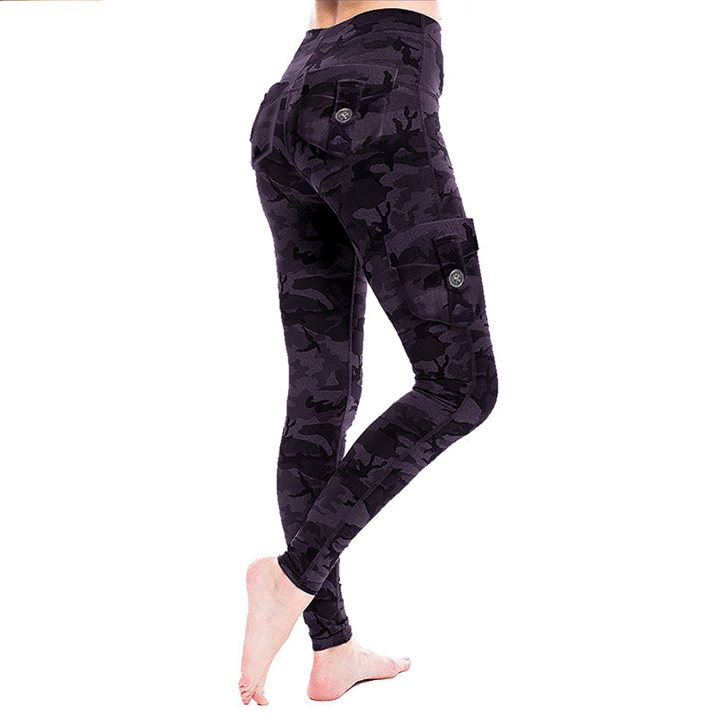 Frauen Camouflage Yoga Hose