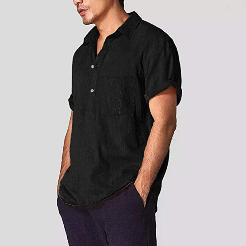 Herren lässiges Leinenhemd
