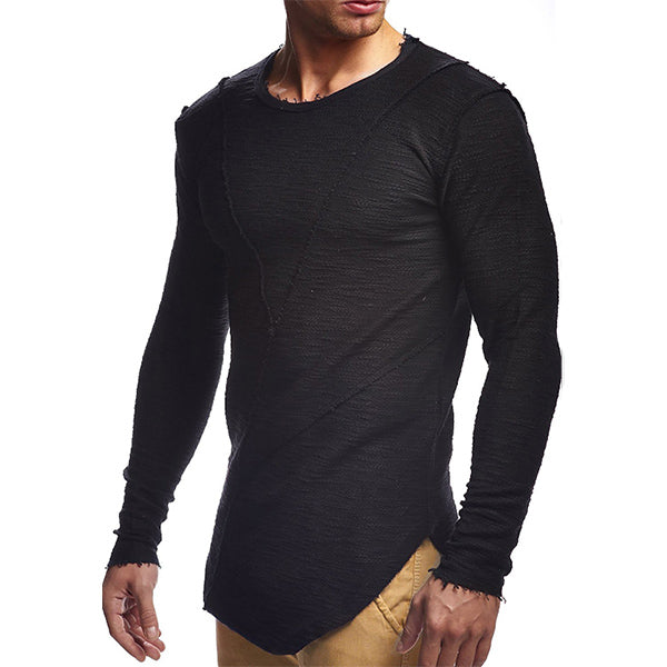 Camiseta tejida, suelta y transpirable para hombre