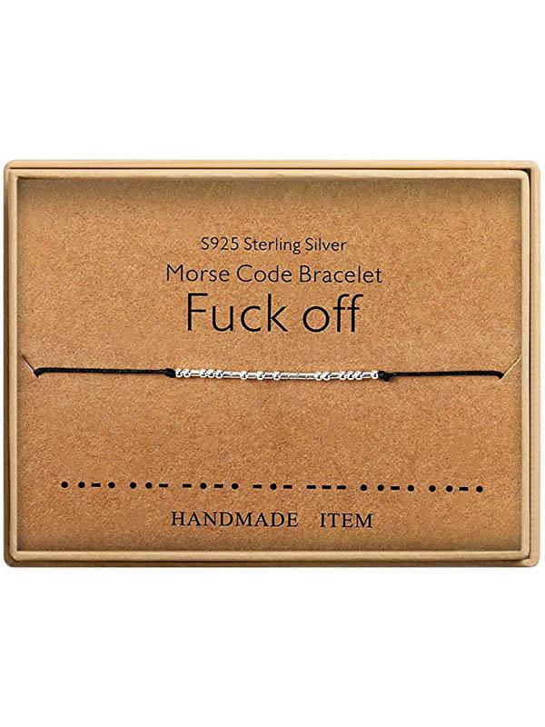 Morsecode Alphanumerisches Paar Armband