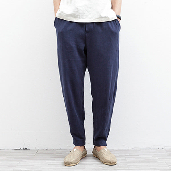 Pantalones casuales de algodón para hombre