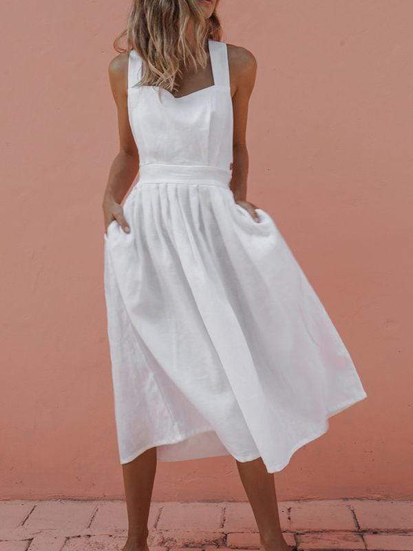 Vestido con botones de manga