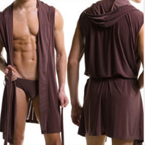 Albornoz cómodo y ligero sin mangas para hombres