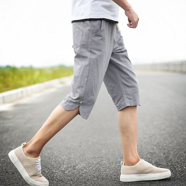 Shorts de lino para hombre
