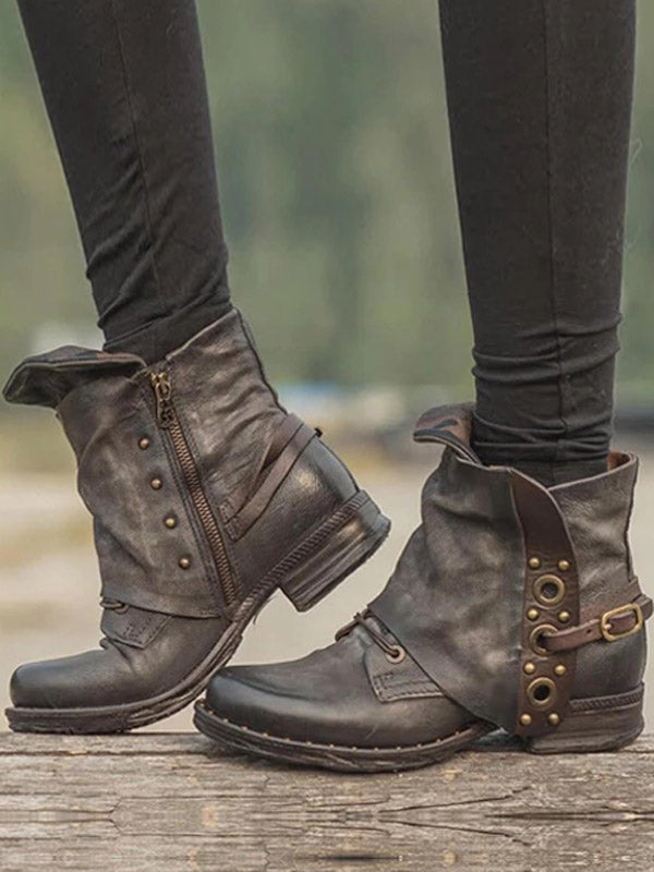 Botines Martin retro simples para mujer