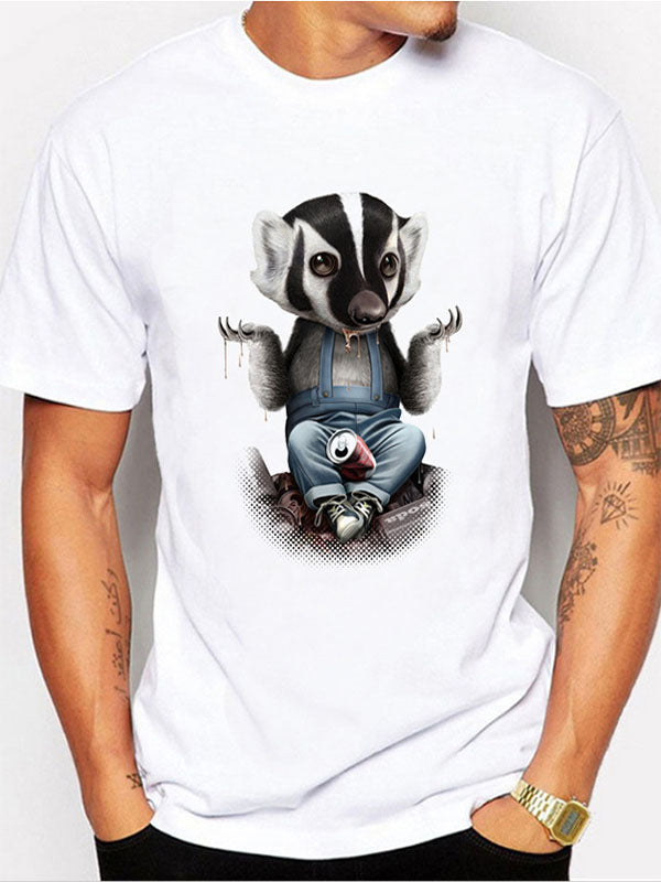 Camiseta de hombre con estampado digital koala