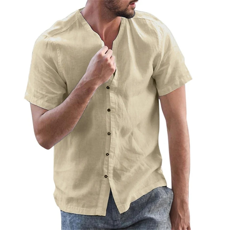 Button Down Herren O Neck Shirts