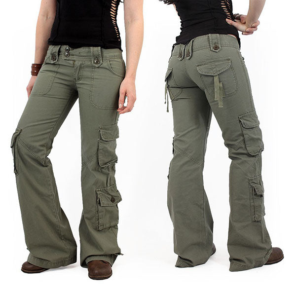 Pantalones holgados con múltiples bolsillos pantalones cargo
