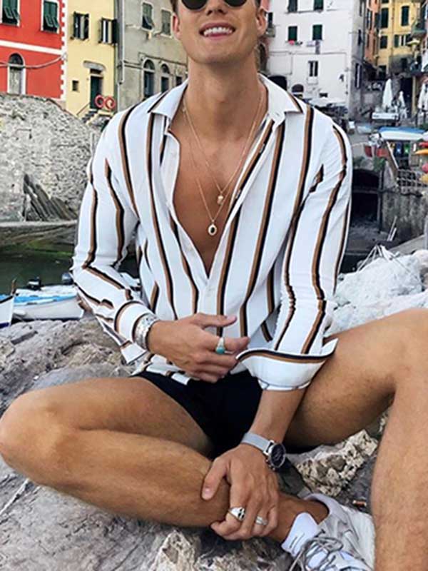 Vyriškos juostelės su ilgomis rankovėmis