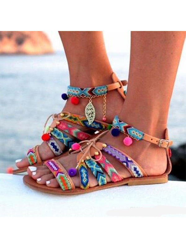 Moteriškos mados bohemiškos basutės