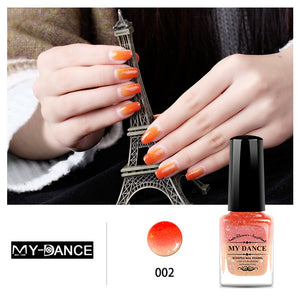 Temperature change color, toxic nail polish - Easy to peel and quick-drying, organic water-based nail polish