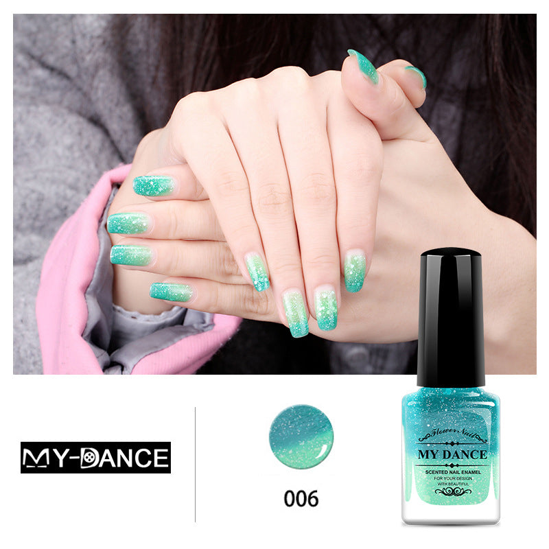 Temperature change color, toxic nail polish - Easy to peel and quick-drying, organic water-based nail polish