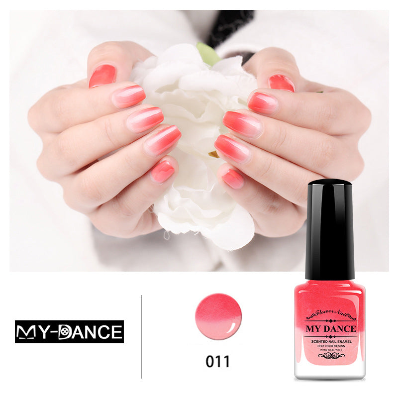 Temperature change color, toxic nail polish - Easy to peel and quick-drying, organic water-based nail polish