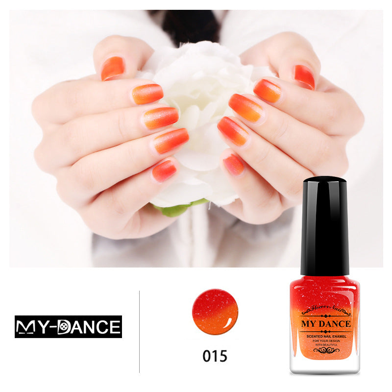 Temperature change color, toxic nail polish - Easy to peel and quick-drying, organic water-based nail polish